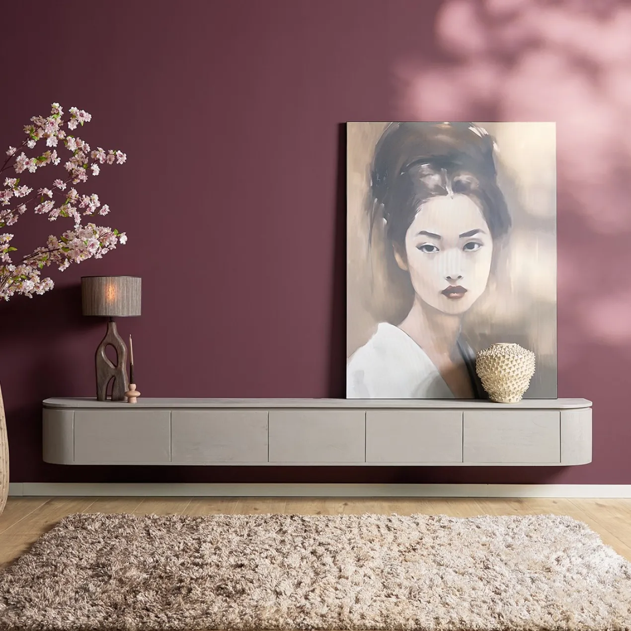 Tv meubel Houdini Taupe 280 cm