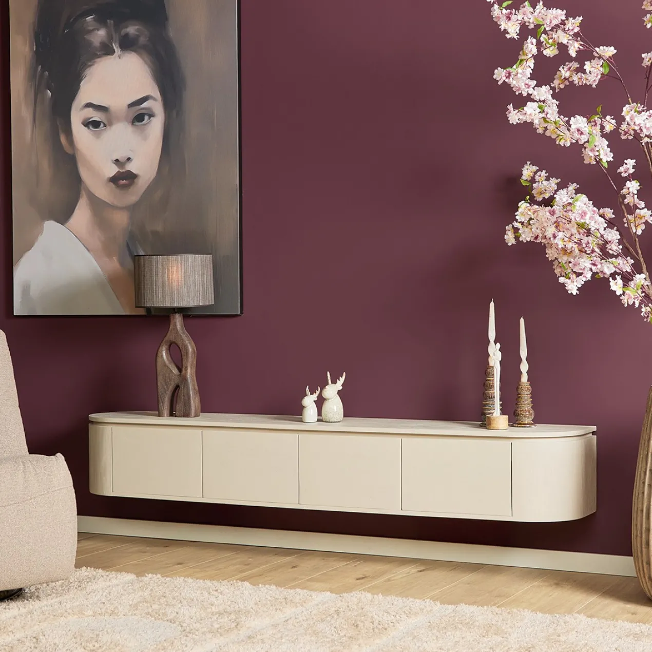 Tv meubel Houdini Witzand 200 cm