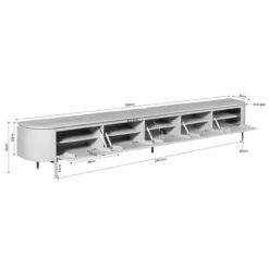 Tv meubel Houdini Witzand 280 cm
