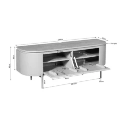 Tv meubel Houdini Zwart 120 cm