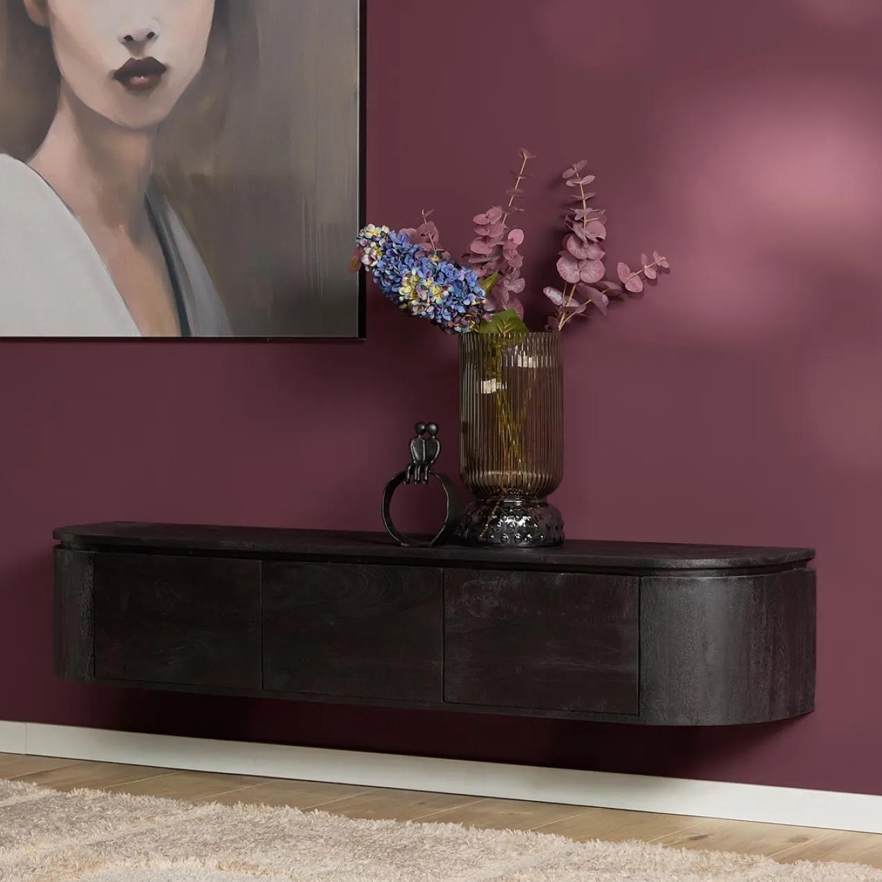 Tv meubel Houdini Zwart 160 cm