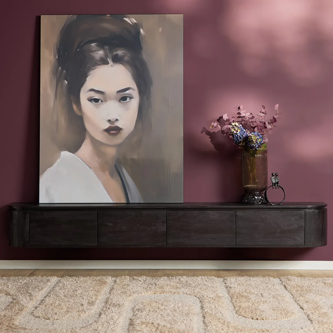 Tv meubel Houdini Zwart 240 cm