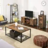 Tv meubel Indusign Indusign TV meubel met 2 deurtjes en 2 open compartimenten #1