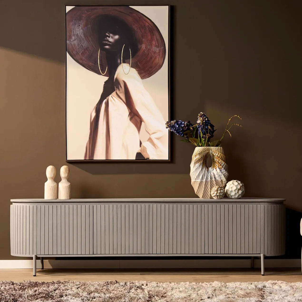 Tv-meubel Sol taupe 210