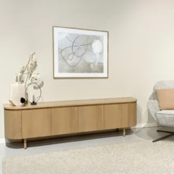 Tv-meubel Tavio naturel 210 cm