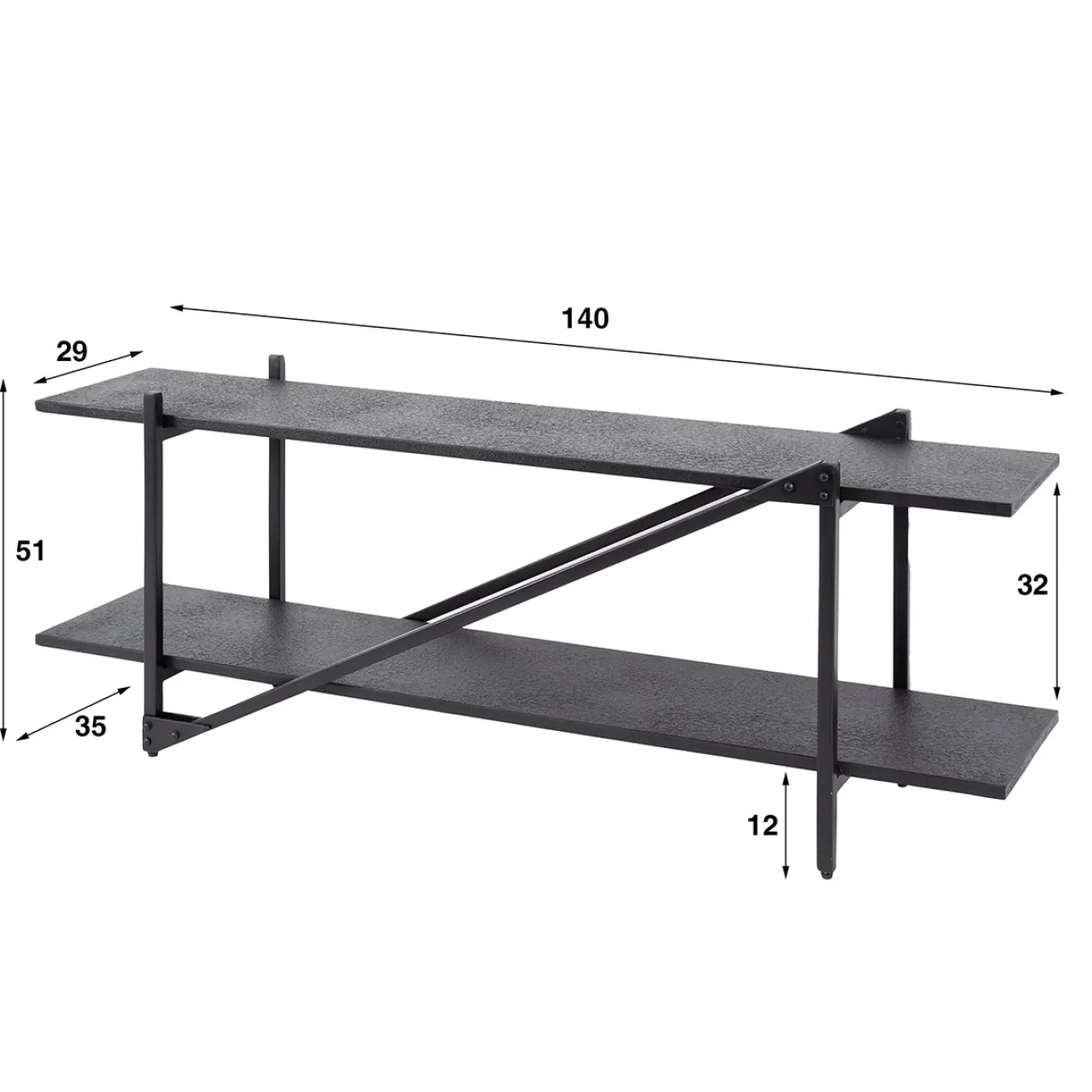 Tv-meubel Vouw 140
