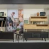 Tygo tv meubel 150 cm eiken met retro poten [fsc]