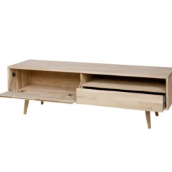 Tygo tv meubel 150 cm eiken met retro poten [fsc]
