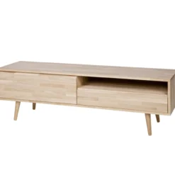 Tygo tv meubel 150 cm eiken met retro poten [fsc]