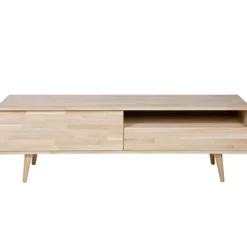 Tygo tv meubel 150 cm eiken met retro poten [fsc]