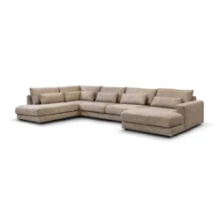 U-Bank Lusaro taupe ottoman links