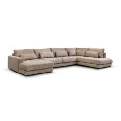 U-Bank Lusaro taupe ottoman rechts