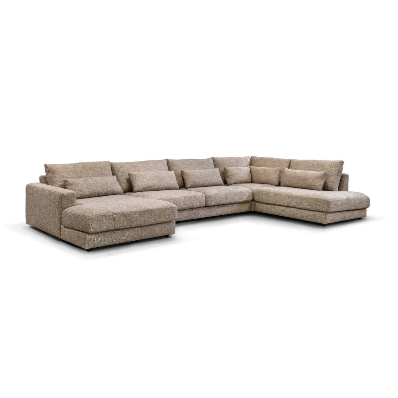 U-Bank Lusaro taupe ottoman rechts