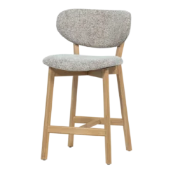 Udar barstoel naturel met houten frame naturel [fsc]