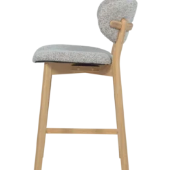 Udar barstoel naturel met houten frame naturel [fsc]