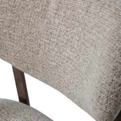 Udar fauteuil naturel met houten frame bruin