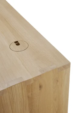 U desk - 160x80 - eiken
