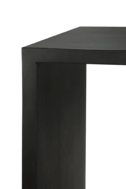 U desk - 160x80 - zwart eiken