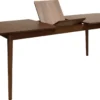 Uitschuifbare houten eettafel walnoot - 180 tot 219 x 90 cm