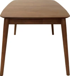 Uitschuifbare houten eettafel walnoot - 180 tot 219 x 90 cm