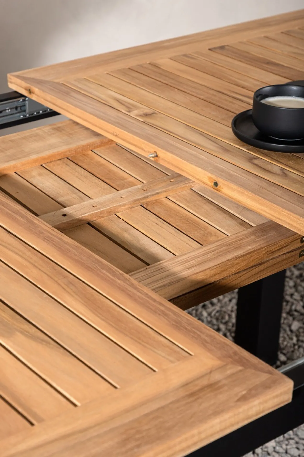 Uitschuifbare tuintafel Arvin Bruin