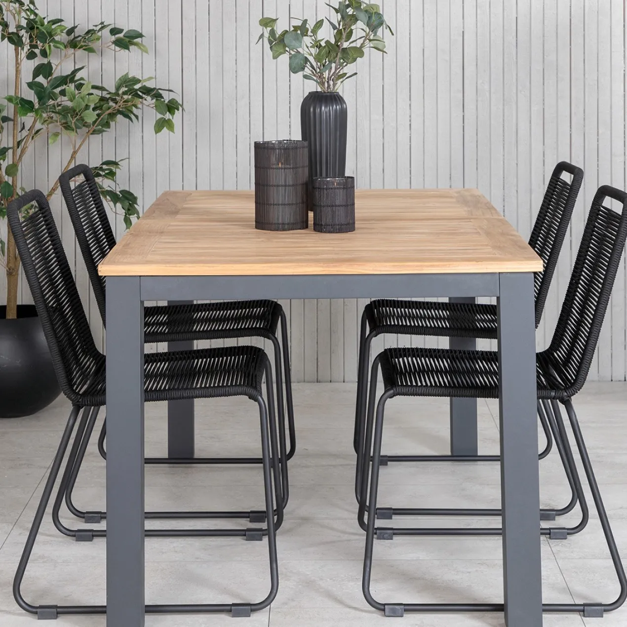 Uitschuifbare tuintafel Arvin Bruin