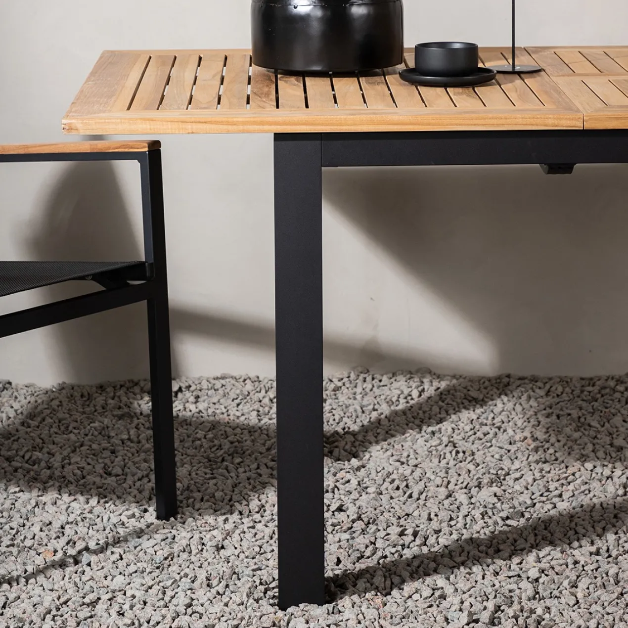 Uitschuifbare tuintafel Arvin Bruin