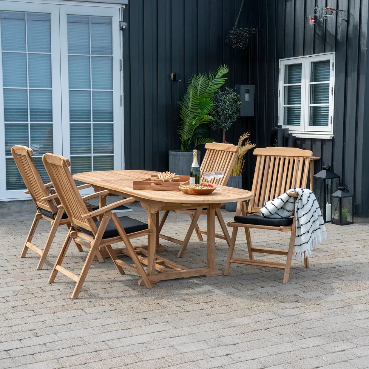 Uitschuifbare tuin tafel Seff Naturel