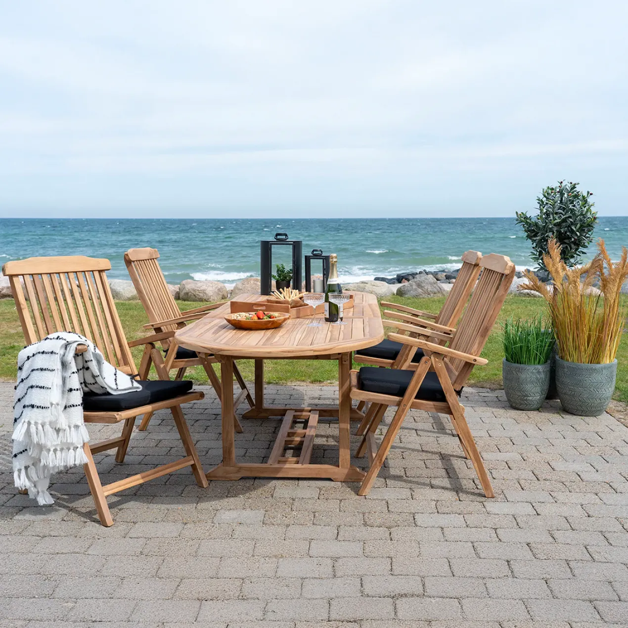 Uitschuifbare tuin tafel Seff Naturel