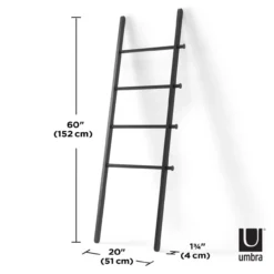 Umbra decoratieve ladder Leana zwart