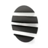 Umbra wandplank Solis rond zwart
