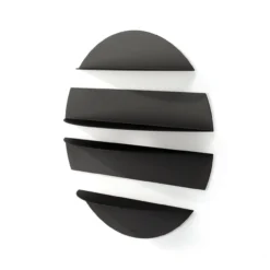 Umbra wandplank Solis rond zwart