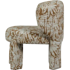 Upke fauteuil met dessin naturel/bruin