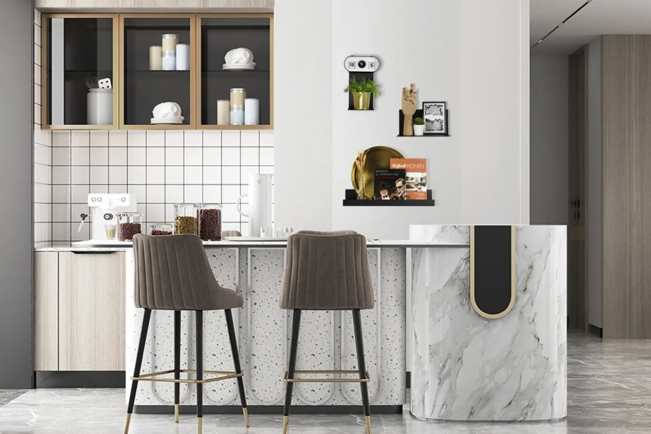 U-wandplank magnetische zwart