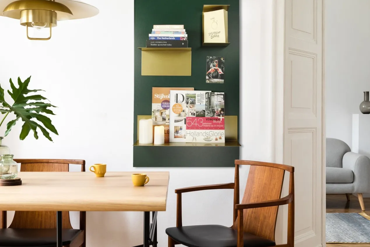 U-wandplank magnetische zwart
