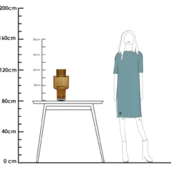 Vaas Juba Ø20 cm cognac