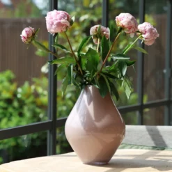 Vaas Lesse Ø22 cm metallic pink