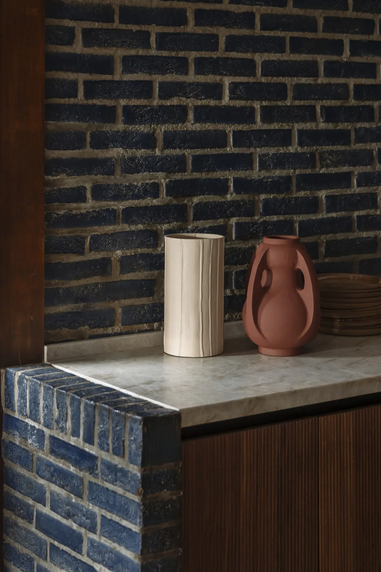 Vaas rander beige