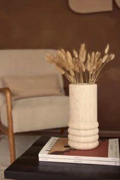 Vaas Travertine Molà 12x25cm