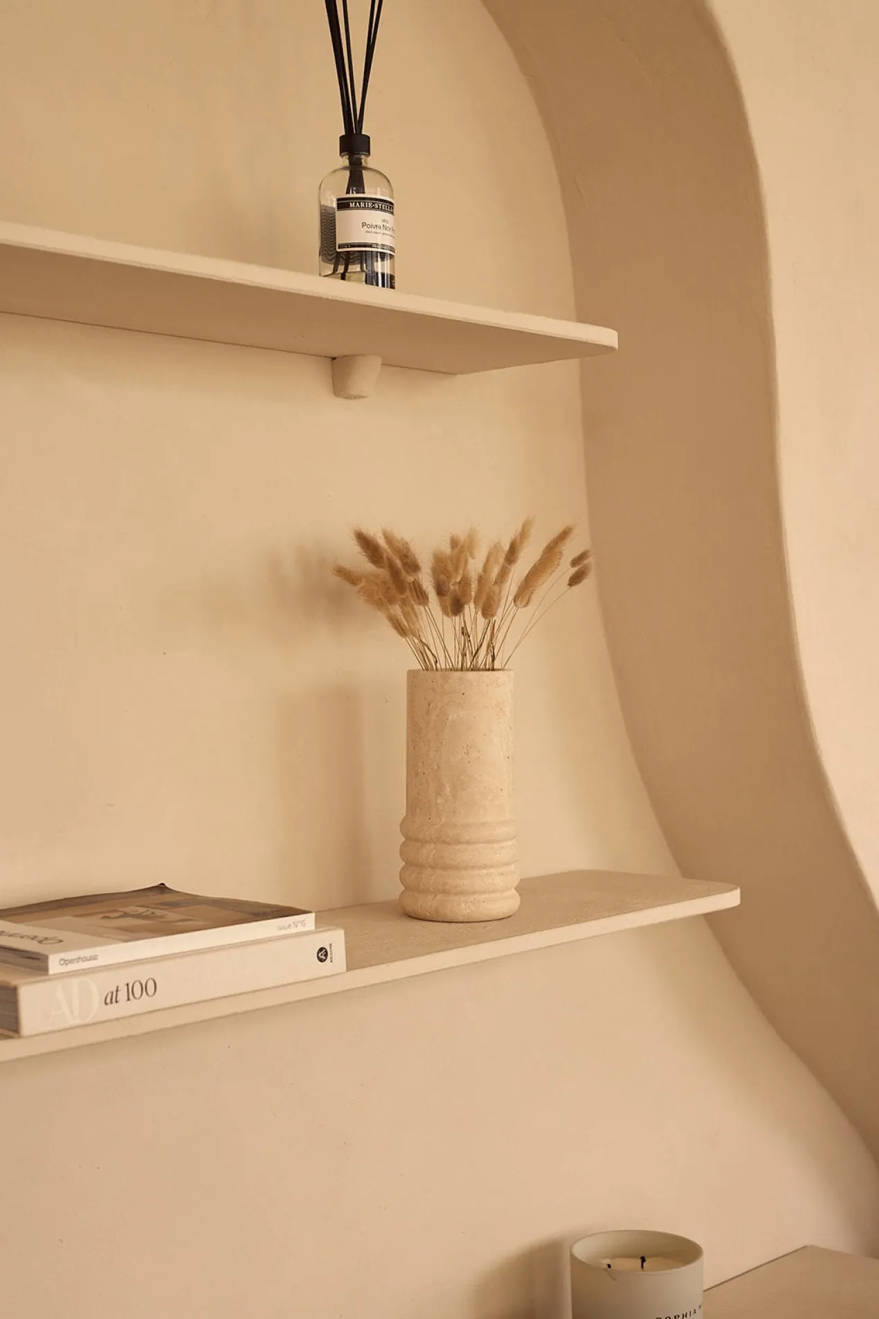 Vaas Travertine Molí 12x25cm