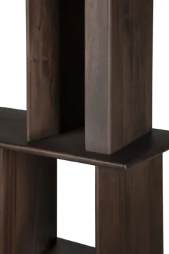 Vakkenkast Block - mahonie espresso - 120x33x207