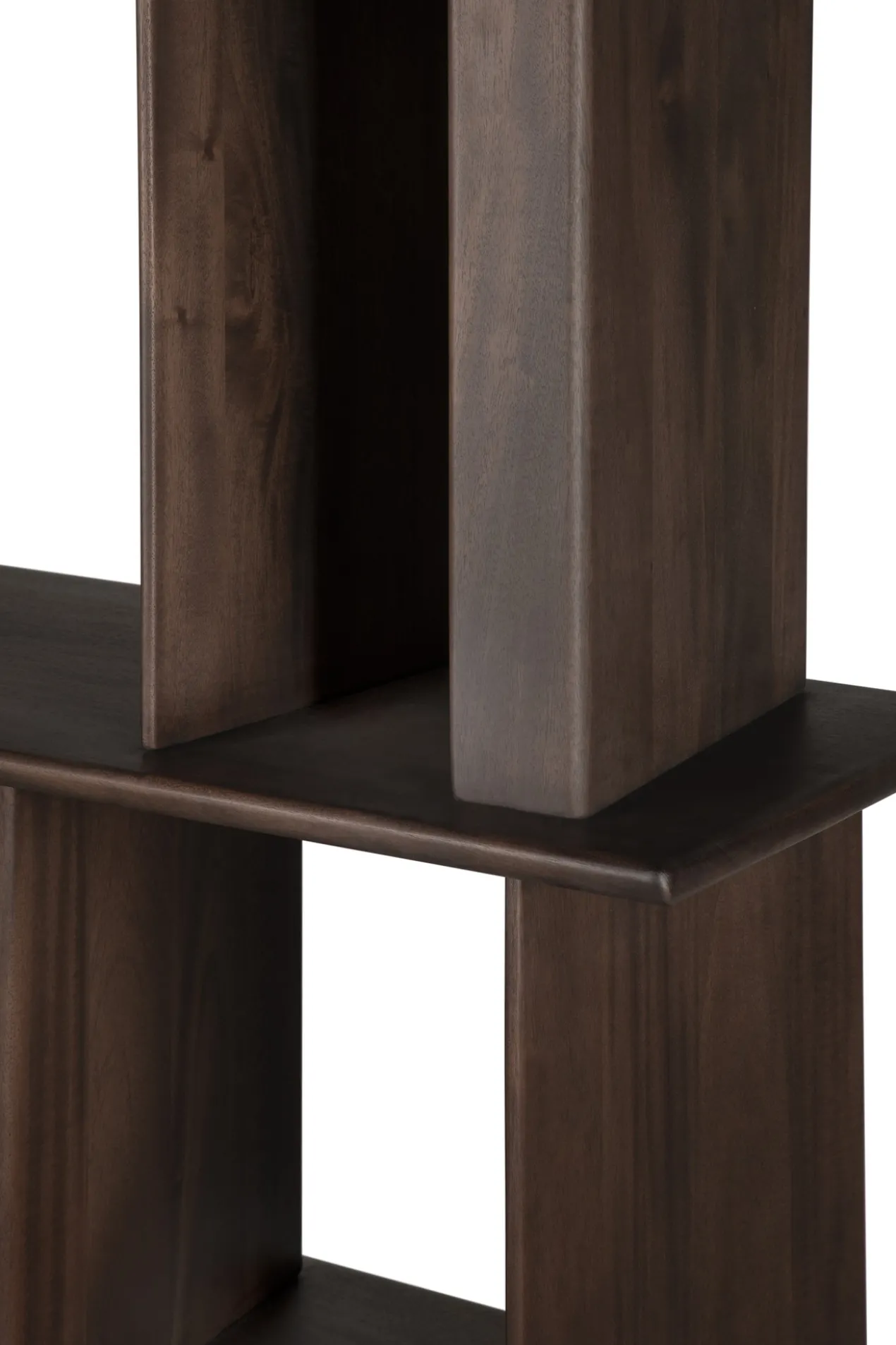 Vakkenkast Block - mahonie espresso - 120x33x207