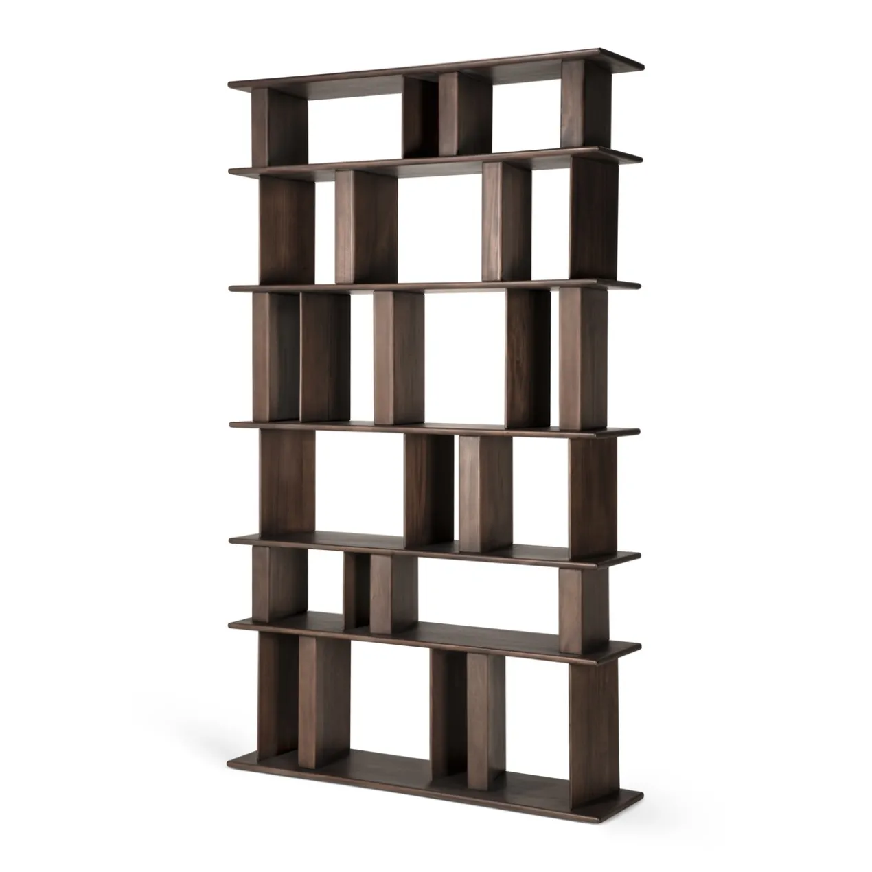 Vakkenkast Block - mahonie espresso - 120x33x207