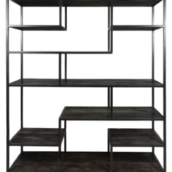 Vakkenkast Huub Zwart Mangohout 210 x 145 cm