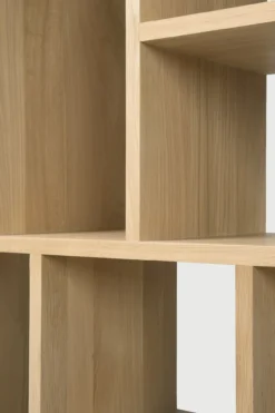 Vakkenkast M Rek - eiken geolied - 104x30x219 cm
