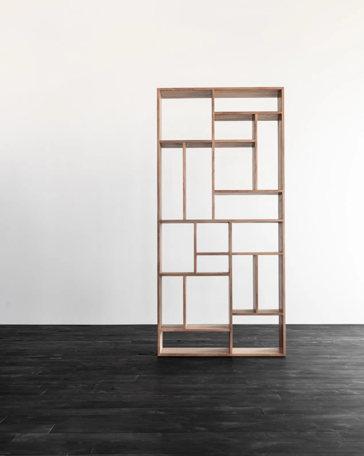 Vakkenkast M Rek - teak onbehandeld - 104x30x219 cm