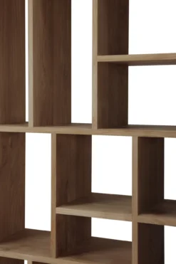 Vakkenkast M Rek - teak onbehandeld - 104x30x219 cm