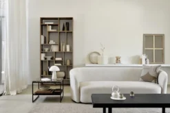 Vakkenkast M Rek - teak onbehandeld - 104x30x219 cm