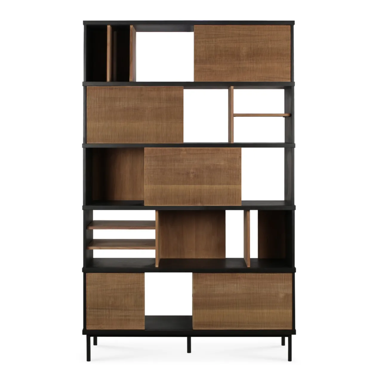 Vakkenkast Oscar - teak - 120x40x195