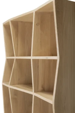 Vakkenkast Z Rek - eiken geolied - 93x37x207 cm